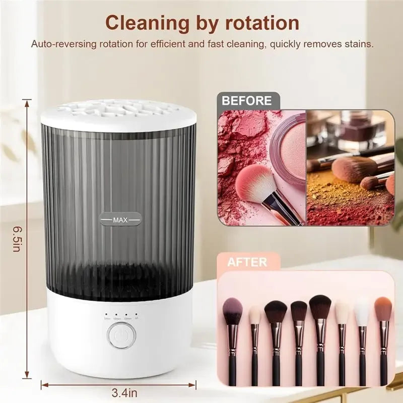 Rutamo Limpiador Eléctrico de Brochas de Maquillaje