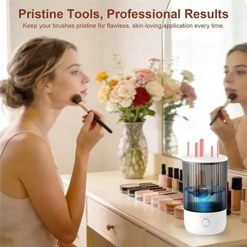 Rutamo Limpiador Eléctrico de Brochas de Maquillaje